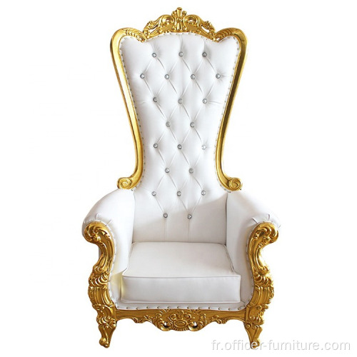 Chaise de banquet de luxe de l'hôtel de mariage à dossier élevé